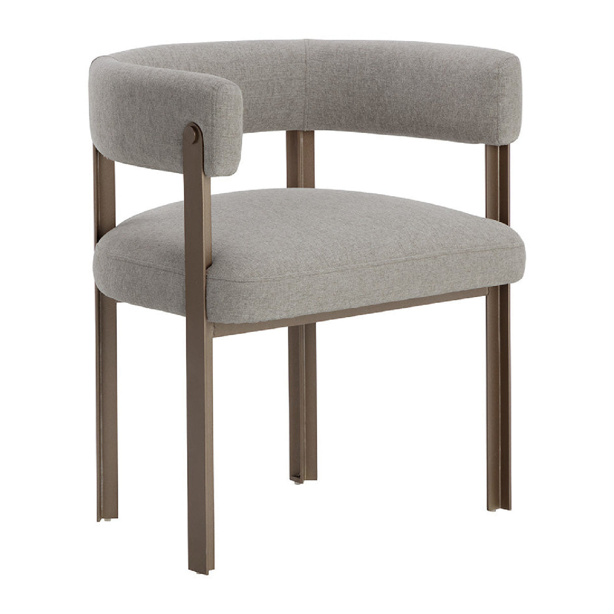   Curved Wood Frame Dining Armchair | Oroa.com