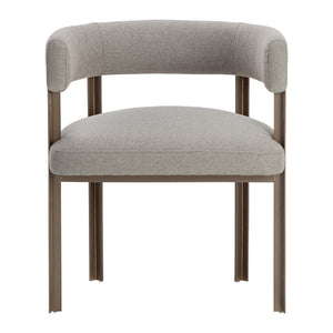   Curved Wood Frame Dining Armchair | Oroa.com