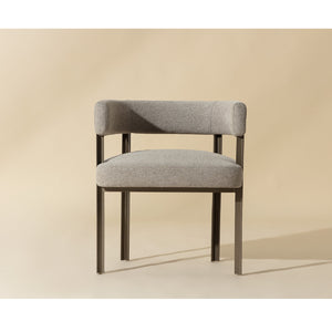   Curved Wood Frame Dining Armchair | Oroa.com
