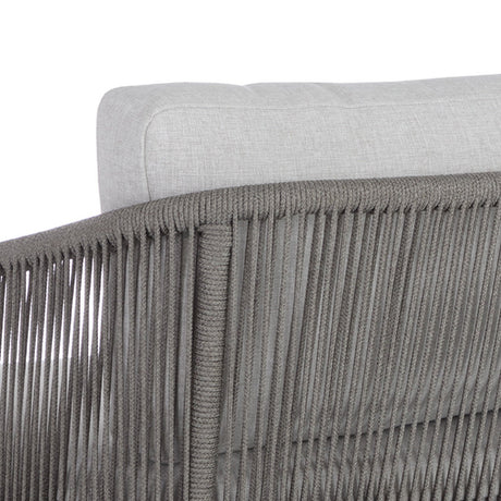 Modern European furniture - Gray Rope Outdoor Sofa - www.oroa.com
