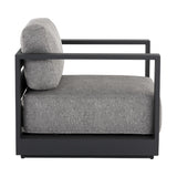Modern European furniture - Aluminum Framed Outdoor Lounge Armchair - www.oroa.com
