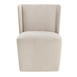 Modern European furniture - Upholstered Wheel Dining Chair - www.oroa.com