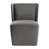 Modern European furniture - Upholstered Wheel Dining Chair - www.oroa.com