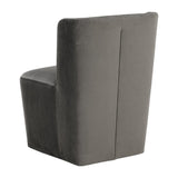 Modern European furniture - Upholstered Wheel Dining Chair - www.oroa.com