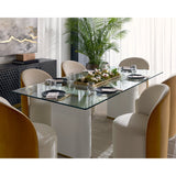 Modern European furniture - Fabric Swivel Dining Chair - www.oroa.com