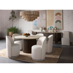   Fabric Swivel Dining Chair | Oroa.com