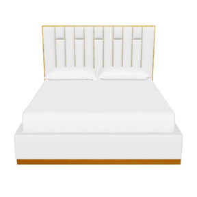 Channeled Cream King Bed by Splendido Nemu