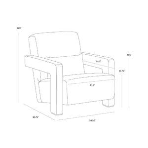   Modern Fabric Lounge Chair | Oroa.com