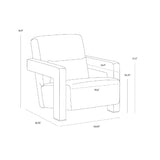 Modern European furniture - Modern Fabric Lounge Chair - www.oroa.com