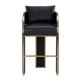Modern European furniture - 3-Legged Leather Bar Stool - www.oroa.com