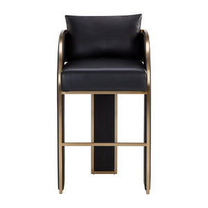  3-Legged Leather Bar Stool | Oroa.com
