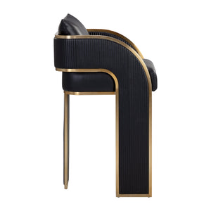   3-Legged Leather Bar Stool | Oroa.com