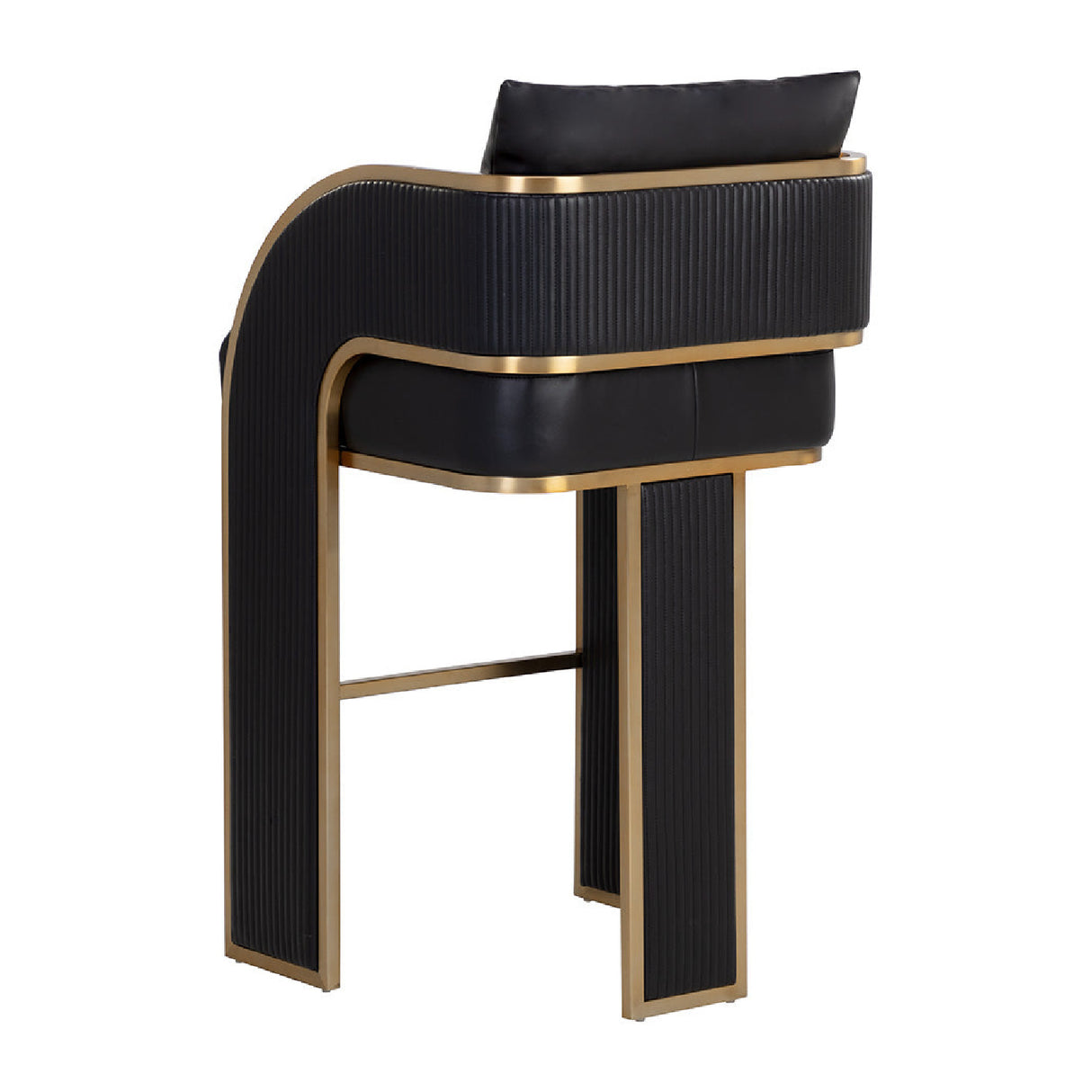   3-Legged Leather Bar Stool | Oroa.com