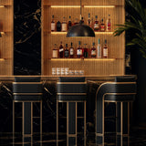 Modern European furniture - 3-Legged Leather Bar Stool - www.oroa.com