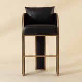 Modern European furniture - 3-Legged Leather Bar Stool - www.oroa.com