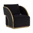 Modern European furniture - Black Leather Swivel Lounge Chair - www.oroa.com