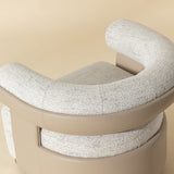 Modern European furniture - Curved-Back Swivel Lounge Chair - www.oroa.com