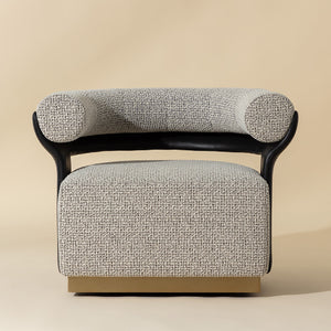  Curved-Back Swivel Lounge Chair | Oroa.com