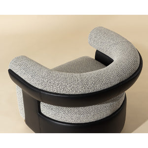   Curved-Back Swivel Lounge Chair | Oroa.com