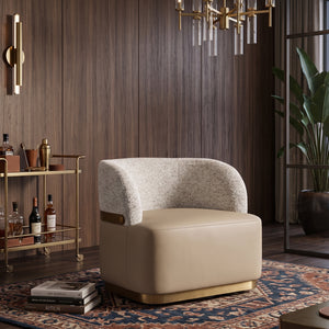   Leather Seat Swivel Lounge Chair | Oroa.com