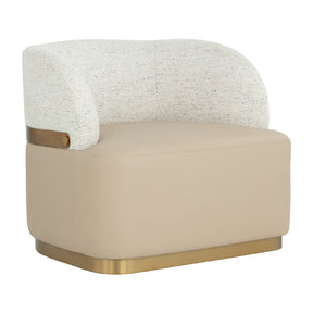 Leather Seat Swivel Lounge Chair by Splendido Brinda Accent Chair