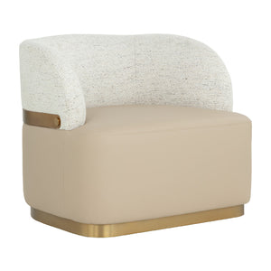   Leather Seat Swivel Lounge Chair | Oroa.com