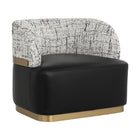 Modern European furniture - Leather Seat Swivel Lounge Chair - www.oroa.com