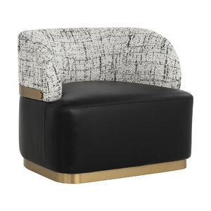   Leather Seat Swivel Lounge Chair | Oroa.com