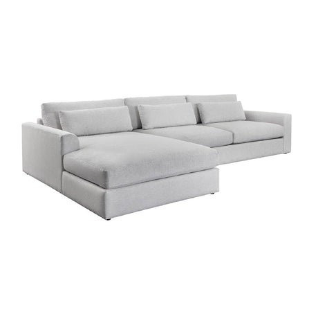 Modern European furniture - White Left Sofa Chaise - www.oroa.com
