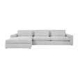 Modern European furniture - White Left Sofa Chaise - www.oroa.com