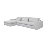Modern European furniture - White Left Sofa Chaise - www.oroa.com