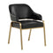 Modern European furniture - Curved-Back Leather Dining Armchair - www.oroa.com