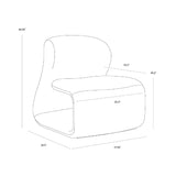 Modern European furniture - Contemporary Fabric Lounge Chair - www.oroa.com