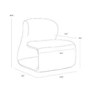   Contemporary Fabric Lounge Chair | Oroa.com