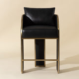 Modern European furniture - 3-Legged Leather Counter Stool - www.oroa.com