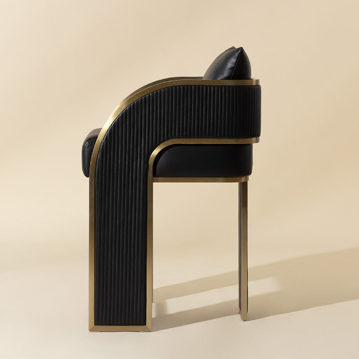   3-Legged Leather Counter Stool | Oroa.com