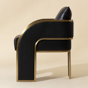   3-Legged Leather Dining Chair | Oroa.com