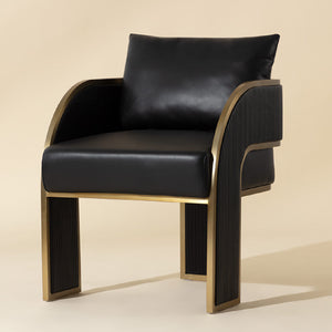   3-Legged Leather Dining Chair | Oroa.com