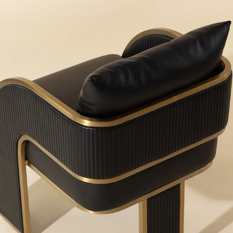 Modern European furniture - 3-Legged Leather Dining Chair - www.oroa.com
