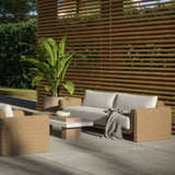 Modern European furniture - Twisted Wicker Outdoor Sofa - www.oroa.com