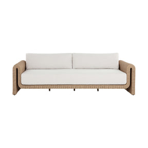 Twisted Wicker Outdoor Sofa by Splendido Tibi