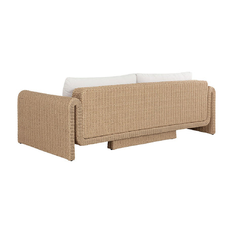 Modern European furniture - Twisted Wicker Outdoor Sofa - www.oroa.com