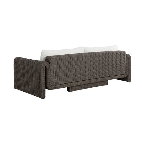 Modern European furniture - Twisted Wicker Outdoor Sofa - www.oroa.com