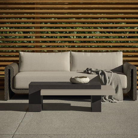 Modern European furniture - Twisted Wicker Outdoor Sofa - www.oroa.com
