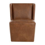 Modern European furniture - Upholstered Wheel Dining Chair - www.oroa.com