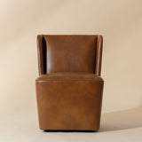 Modern European furniture - Upholstered Wheel Dining Chair - www.oroa.com