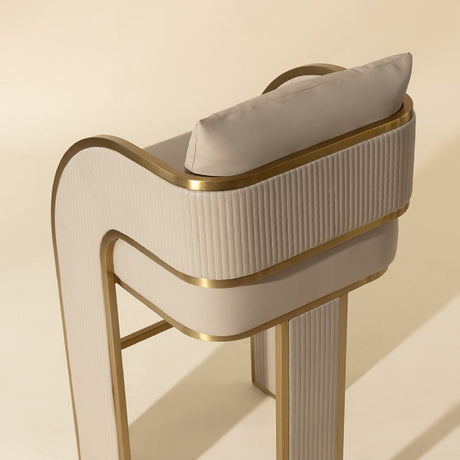 Modern European furniture - 3-Legged Leather Bar Stool - www.oroa.com