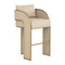 Modern European furniture - 3-Legged Leather Bar Stool - www.oroa.com