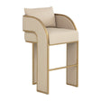 Modern European furniture - 3-Legged Leather Bar Stool - www.oroa.com