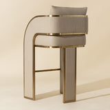 Modern European furniture - 3-Legged Leather Bar Stool - www.oroa.com